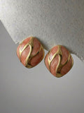 Square Swirl Studs